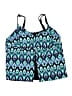 Catherines Print Blue Swimsuit Top Size 24W - photo 1