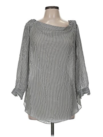 CAbi 3/4 Sleeve Silk Top (view 1)