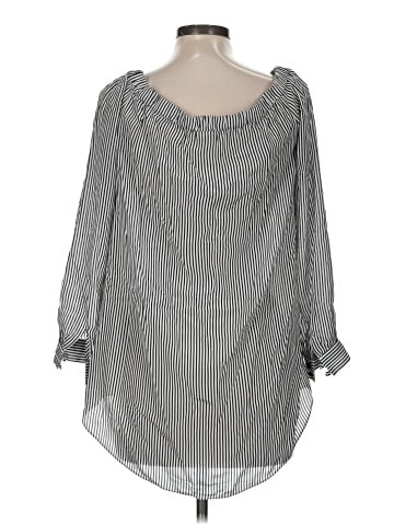 CAbi 3/4 Sleeve Silk Top (view 2)