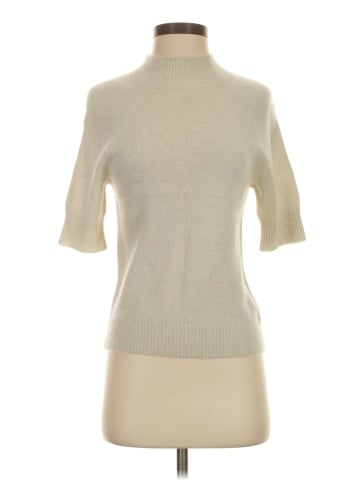 Aqua Cashmere Pullover Sweater (view 1)