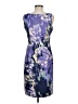 Sangria Print Purple Cocktail Dress Size 8 - photo 2