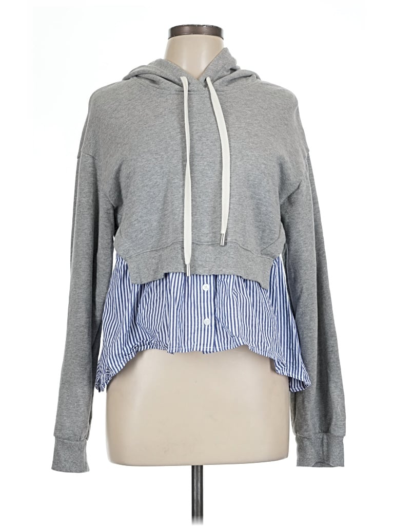 Pre-owned Veronica Beard Jeans Pullover Hoodie In Gray