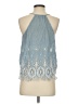 Joie 100% Cotton Blue Sleeveless Blouse Size XXS - photo 2