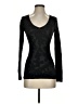 Three Dots Black Long Sleeve Top Size S - photo 1
