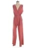 Monteau Solid Red Jumpsuit Size M - photo 1