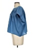 Meg Blue Short Sleeve Blouse Size XS - photo 5