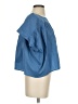 Meg Blue Short Sleeve Blouse Size XS - photo 4