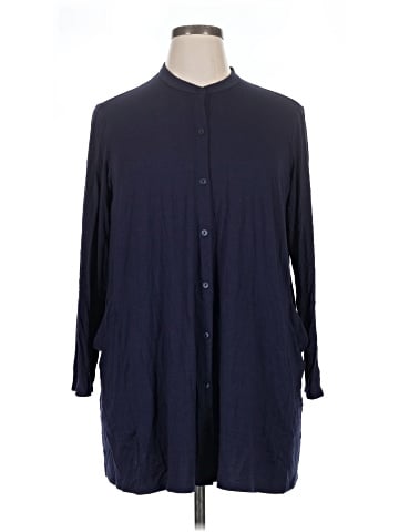 Eileen Fisher 3/4 Sleeve Button-Down Shirt (view 1)