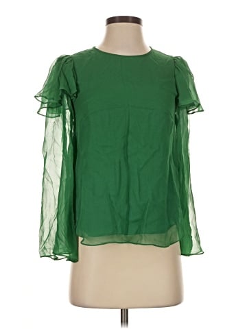 Rebecca Taylor Short Sleeve Silk Top (view 1)