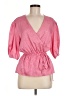 Rebecca Minkoff 100% Polyester Pink 3/4 Sleeve Blouse Size M - photo 1