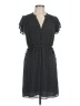 H&M 100% Polyester Polka Dots Gray Casual Dress Size 10 - photo 1