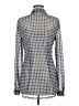 CAbi Checkered-gingham Blue Long Sleeve Blouse Size M - photo 2