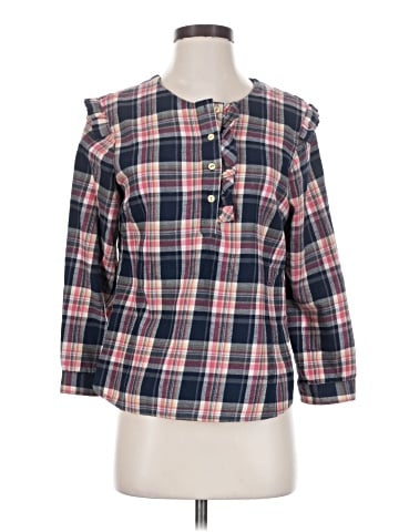 Isabella Sinclair 3/4 Sleeve Button-Down Shirt (view 1)