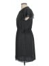H&M 100% Polyester Polka Dots Gray Casual Dress Size 10 - photo 5