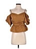 WAYF Brown 3/4 Sleeve Blouse Size M - photo 1