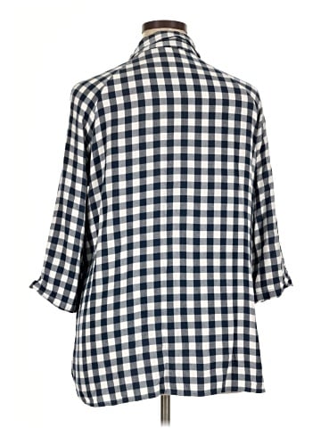 Attention 3/4 Sleeve Button-Down Shirt (view 2)