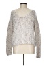She + Sky Metallic Silver Pullover Sweater Size L - photo 1