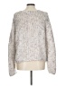 She + Sky Metallic Silver Pullover Sweater Size L - photo 2
