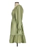 Shein 100% Polyester Solid Green Casual Dress Size 4 - photo 5