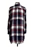 Max Studio 100% Rayon Plaid Gray Long Sleeve Button-Down Shirt Size S - photo 2