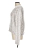 She + Sky Metallic Silver Pullover Sweater Size L - photo 5
