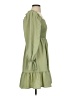 Shein 100% Polyester Solid Green Casual Dress Size 4 - photo 4