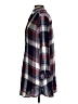 Max Studio 100% Rayon Plaid Gray Long Sleeve Button-Down Shirt Size S - photo 5