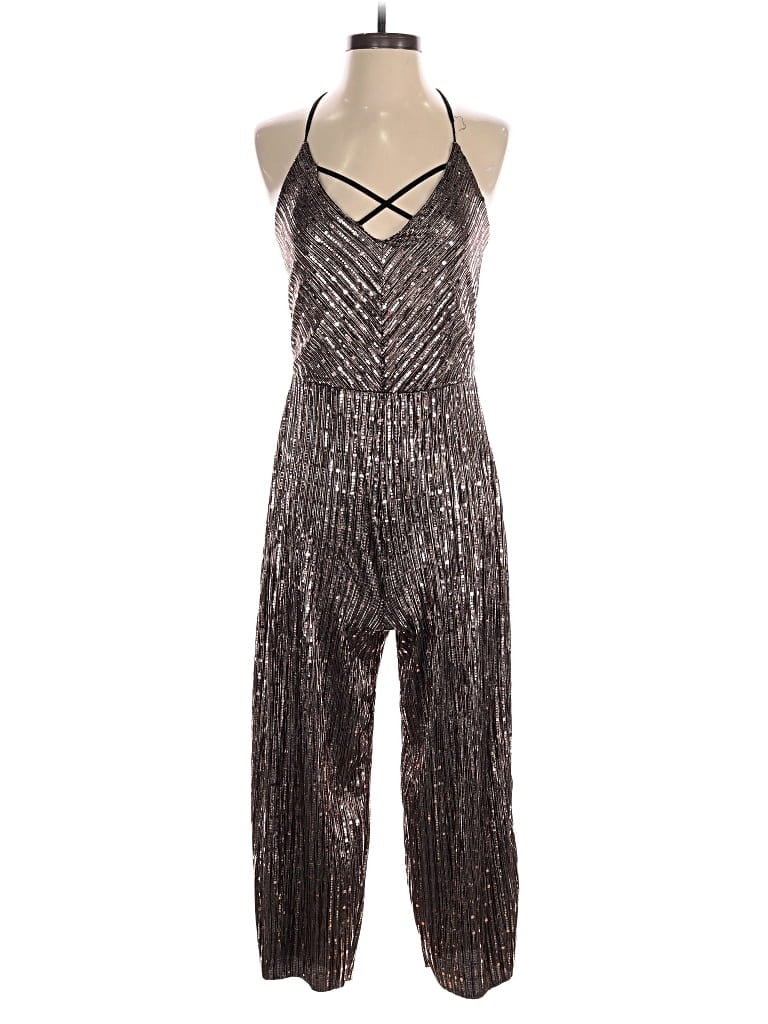 Pre-owned Miss Selfridge Jumpsuit In Silver