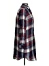 Max Studio 100% Rayon Plaid Gray Long Sleeve Button-Down Shirt Size S - photo 4