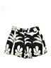 H&M 100% Linen Print Black Shorts Size S - photo 1