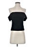 Deletta Black Short Sleeve Top Size S - photo 1