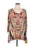 PREMISE Orange 3/4 Sleeve Blouse Size XL - photo 1