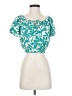 Marine Layer Teal Short Sleeve Blouse Size XS - photo 1