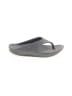 Assorted Brands Gray Flip Flops Size 4 - 4 1/2 - photo 1