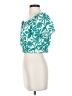 Marine Layer Teal Short Sleeve Blouse Size XS - photo 5