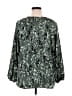 Alfani 100% Polyester Green 3/4 Sleeve Blouse Size XL - photo 2