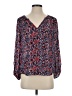 Joie 100% Silk Blue Long Sleeve Silk Top Size XS - photo 1