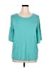 Wrangler Jeans Co Teal Short Sleeve Top Size XL - photo 1