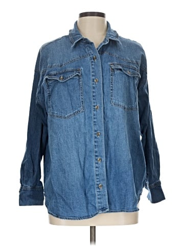 Gloria Vanderbilt Long Sleeve Button-Down Shirt (view 1)