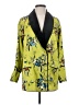 Tuckernuck 100% Polyester Floral Green Blazer Size XS - photo 1
