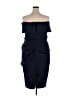 Xscape 100% Polyester Blue Cocktail Dress Size 18 - photo 2