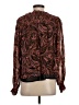 Karina Grimaldi Paisley Brown Long Sleeve Blouse Size S - photo 2