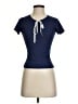 Unbranded Blue Short Sleeve Top Size 1 - photo 1