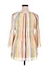 Spense 100% Polyester Stripes Yellow 3/4 Sleeve Blouse Size XL - photo 2
