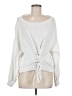 Express 100% Cotton White Pullover Sweater Size M - photo 1
