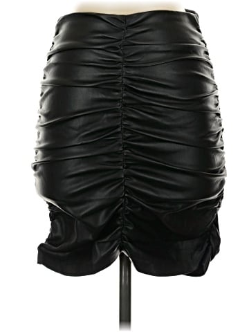 Zara Faux Leather Skirt (view 1)