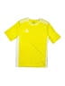Adidas 100% Polyester Yellow Active T-Shirt Size 13 - 14 - photo 1