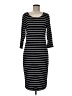 Apt. 9 Stripes Black Casual Dress Size M - photo 1