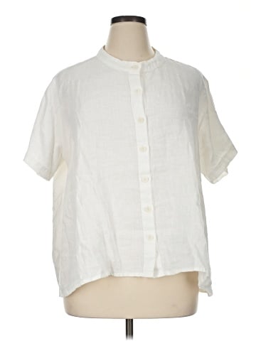 Flax Short Sleeve Blouse (view 1)