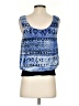 BCX 100% Polyester Blue Sleeveless Blouse Size S - photo 2